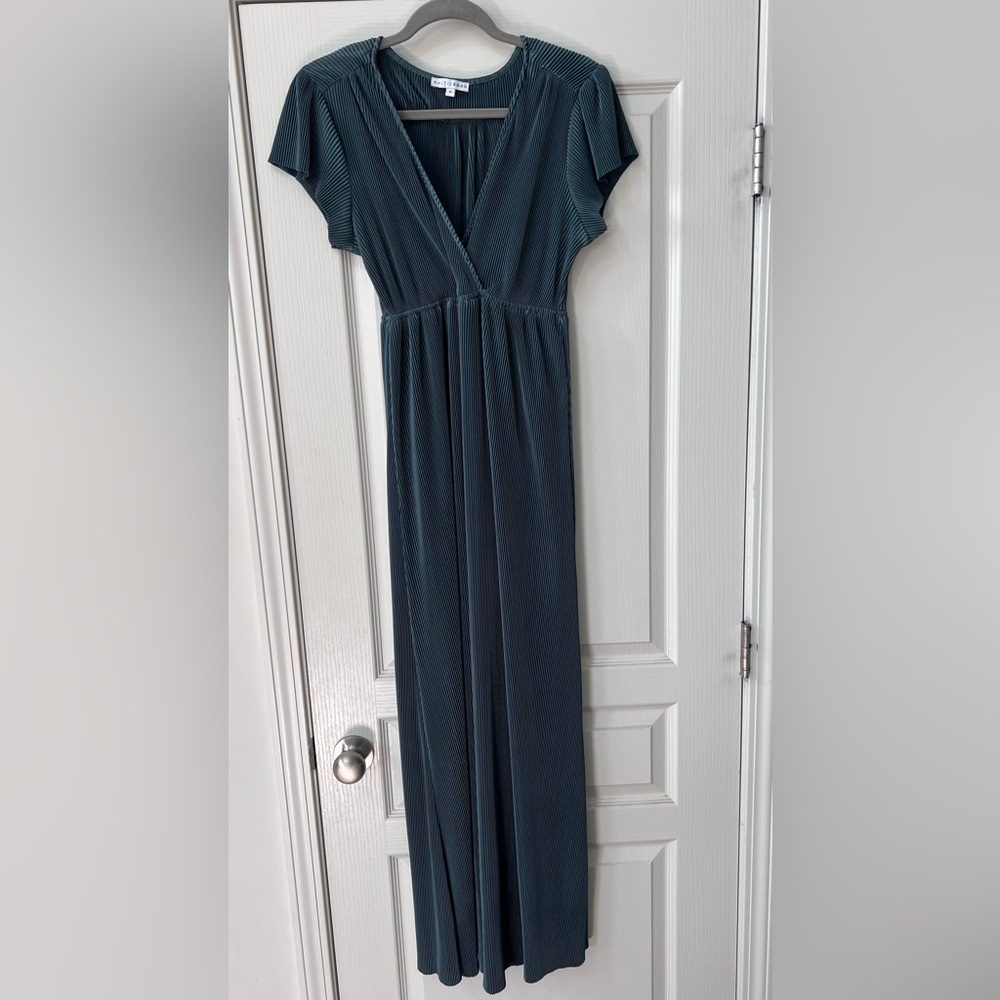 Baltic Born Teal Pleated Maxi Dress